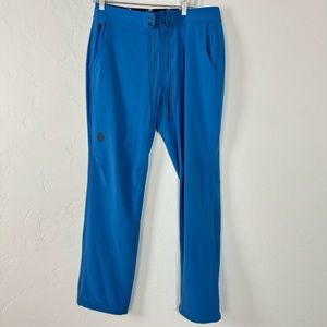 Stio‎ Pants CFS Board Solid Bold Blue Hiking Outdoor Pull On Athletic Knit Tie